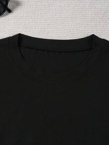 [ Tour Tee]  BREEZY BOWL XX 2025 Tour Women's Graphic T-Shirt| Official Concert Merch With Signature & Microphone Print, Lightweight Breathable Round Neck Casual Tee, Machine Washable All-Season Fan Apparel, Everyday Tee, Durable Construction, Soft Material, Printed Top, Unisex Style, Music Fans, Adults - Black - View 4