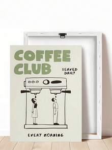 1 件复古橙色意大利浓缩咖啡杯帆布印刷厨房墙壁艺术，每天早晨供应报价标志墙壁艺术有趣的咖啡俱乐部帆布印刷品，卧室装饰，客厅装饰，办公室装饰，餐厅墙壁装饰，墙壁艺术，墙壁装饰，家居装饰，房间装饰，帆布墙壁艺术，海报，带框架的墙壁艺术，可选框架 ﻿ ﻿ - 彩色 - 查看 41