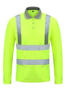 Reflective Long Sleeve Workwear, Safety Uniform For Men And Women, Traffic Management Personnel, Construction Workers, Warehouse Staff, Nighttime Running