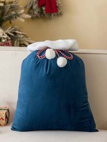 Personalized Christmas Party Gift Bags, Customized Large Santa Claus Gift Bags, Christmas Velvet Gift Bags, Santa Claus Gift Bags With Names, Holiday Gift Bags In Green, Red, Gray, Purple, Pink, Blue, Customized Large Santa Bags With Names, Velvet Christmas Gift Bags, Christmas Eve Bags, Holiday Gift Bags - Multicolor 5 - View 16