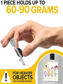 100/50/20/10/5片装圆形磁性贴纸套装，适用于冰箱贴DIY，粘性橡胶磁点，强力自粘磁性圆盘 - 彩色 - 查看 6