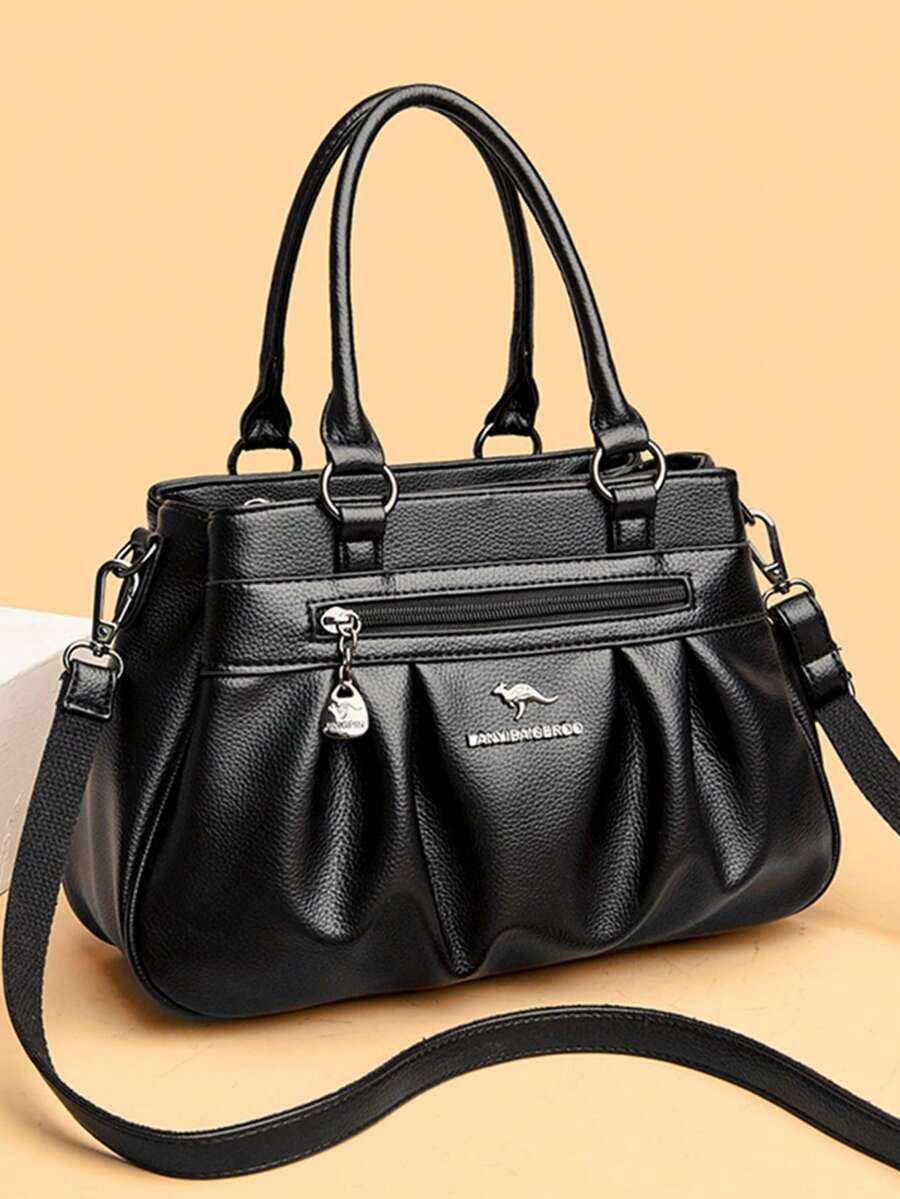 Women's Conventional Large-Capacity Handbag Fashion Designer High-Quality Soft Leather Bags Casual Retro Shoulder Bag 2024 New