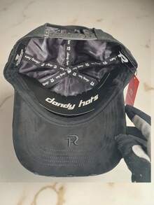 Gorra  Fuerza Regida Negro Dandy Hats ajustable unitalla gamusa - Negro - Ver 5
