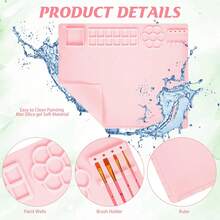 1pc Large 50 X 40cm Silicone Art Mat, Silicone Drawing Pad Suitable For Children And Adults DIY, Suitable For Painting, Desk, Resin And Play