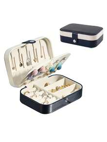 1 pieza Organizador de joyas de viaje, Estuche de almacenamiento de joyas de cuero PU portátil, Caja de joyas antioxidante, Gran regalo para novia, Día de San Valentín, mamá, mujer, Navidad, Acción de Gracias, Año Nuevo Decoraciones de la habitación, Bolsa de maquillaje, Organizador, Almacenamiento, Organizador de maquillaje, Bolsa de maquillaje, Organizador de escritorio, Bolsa de cosméticos, Bolsa de maquillaje, Bolsa de maquillaje, Bolsa, Bolsa de maquillaje, Bolsa de maquillaje, Bolsa de cosméticos, Bolsa de maquillaje grande, Regalos de Navidad, Bolsa, Embrague / Bolso pequeño, Organizador de maquillaje, Bolsa, Soporte de brochas, Mini bolsa, Bolsa de gran capacidad