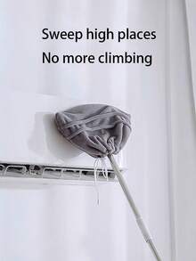 1/2/3 pièces Housse de balai multifonction de couleur unie, housse de vadrouille réutilisable, tampon de vadrouille en microfibre super absorbant, accessoires de nettoyage pour la maison, housse de balai ample, tampon de vadrouille absorbant aux poils doux, housse de dépoussiérage humide et sec