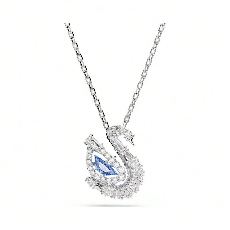 Swarovski Swan Women's Delicate Necklace Pendant 5723389 - Blue 5723389 - View 1