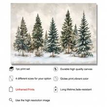 1pc Unframed Winter Christmas Trees Landscape Poster Rustic Wall Art Canvas Print Minimalist Winter Xmas Holiday Snowy Forest Farmhouse Cottagecore Decor Retro Painting For Apartment, Living Room, Bedroom, Modern Home Decoration Halloween Decor Christmas Decoration Thanksgiving Wedding Home Decor Home Decor Fall Decor Autumn Decor Birthday Decorations For Gifts Party Supplies Indoor Holiday Festival Decor Wall Decor Halloween Ornaments Christmas Decoration XMAS Decor Christmas Tree Gift Decor Thanksgiving Wedding Home Decor Home Decor Fall Decor Autumn Decor Birthday Decorations For Gifts Party Supplies Indoor Holiday Festival Decor Halloween Decor Wall Decor Halloween Ornaments - Multicolor - View 6