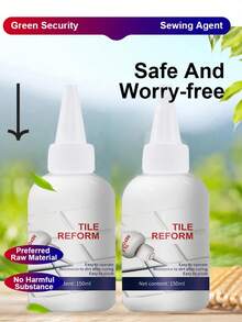 1pc Ceramic Tile Grout Filler, Waterproof & Mold-Resistant, White Grout Sealant For Kitchen & Bathroom