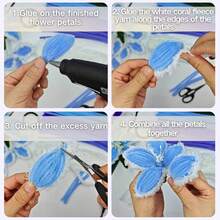 【111件/套】超值套装 DIY 100根毛根，10根绿色花茎铁丝（含1个教程视频），30厘米绿色花茎铁丝（用于手工制作），多色拼接加密毛根（带贴纸），30厘米彩色毛根手工材料，彩色毛根（用于返校季） - 綠色2 - 查看 11