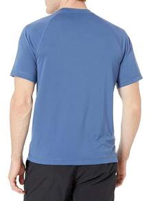 Essentials - Men's UPF 50 Quick-Drying Short-Sleeve Swim Shirt - White - View 3
