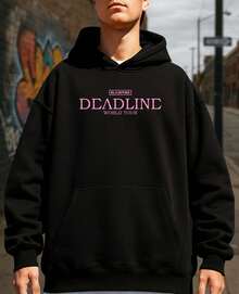 Moletom Unissex Com Touca Banda Coreana  Black Girl Pink Band Power Deadline World Tour - Preto - Visão 2