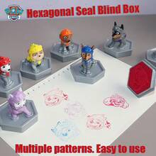 PAW Patrol Cartoon Hexagonal Stamp Blind Box - Chase, Skye & Rubble Hexagonal Stamp Figurines | Toy Decor & Gift, Paw Patrol Pups Assemble! (Random Style Shipped) - Multicolor - View 7