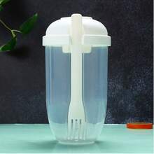 1pc/2PCS Salad Cup With Fork And Lid, Office Weight Loss Slimming Cup, Portable Light Meal Breakfast Cup For On-The-Go - Multicolor - View 14