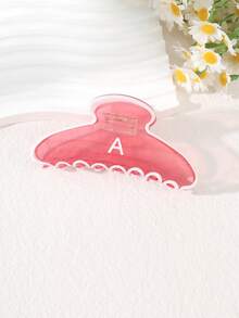 1个粉色字母发爪夹，适合日常佩戴 - 彩色 - 查看 8