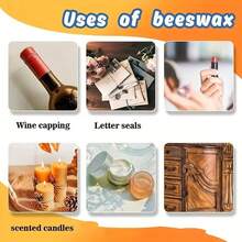 4/8 块黄色纯蜂蜡块，高品质，无需电源，适用于蜡烛制作、DIY 工艺品、手工护肤品 - 黃色 - 查看 6