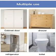 5pcs White Child Safety Cabinet Locks, Baby Proofing Drawer Door Cabinet Locks, Plastic Door Locks (The Product May Have Slight Color Difference Due To Photography, Lighting, Display, Etc. Please Refer To The Actual Product.) - Apricot - View 3