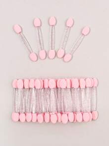 100/20/50Pcs Nail Art Brush Double Sided Chrome Pink Black Multifunctional Nail Brush Nail Powder Applicator Sponge Sticks Nail Supplies Equipment Coloring Tool - Multicolor - View 6