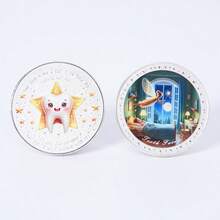 1 szt. Złota/srebrna moneta kolekcjonerska z motywem Wróżki Zębuszki, nagroda, metalowa pamiątkowa moneta, zabawka, pamiątkowa moneta z motylem, pamiątkowa moneta z przebudzeniem, pamiątkowa moneta z transformacją, szczęśliwa moneta (dostępne różne style) - Wielokolorowe - Zobacz 10