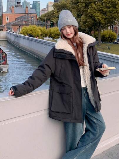 春秋冬 レディース パーカコート 大毛玉 防寒 秋冬 アウター フリース裏起毛 保温 防風 キルティングジャケット ジップアップ 綿入れ カジュアル パーカコート