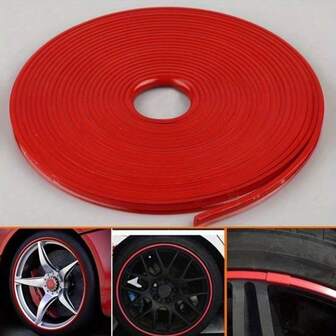 8M Wheel Decoration Belt Tire Protection Anti-Collision Ring Rim Belt Decor Guard Line Strip Protection Strip Car Accessories
