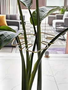 Durable Turtle Shell Bamboo Support System - Metal Climbing Plant Training Rack With Bamboo Handles, Promotes Healthy Plant Growth, Decorative Garden Support Structure | Climbing Plant Trellis | Metal Stabilizer - Multicolor - View 12