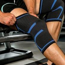 2Pcs Compression Knee Pads, Unisex Knit Sports Knee Pad As Professional Compression Knee Sleeves & Elastic Sports Knee Supports, Breathable Warm Fitness Exercise Knee Support For Running, Gym, Basketball, Hiking - Ideal Winter Sports Christmas & New Year Gifts