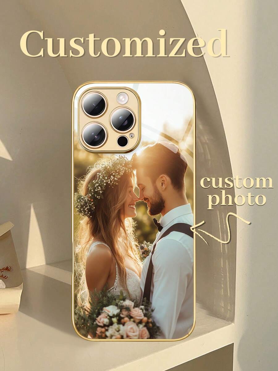 1pc Customized Photo TPU 1.0 Transparent Phone Case Compatible With IPhone 15 Pro Max/IPhone 16 Pro Max/IPhone 17 Air/IPhone 17 Pro Max, S24U/A36/A17, And Other Models
