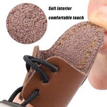 1pc Adjustable Archery Finger Guard, Dual-Layer Thickened Leather, Anti-Slip, Durable For Bow Shooting - Multicolor - View 7