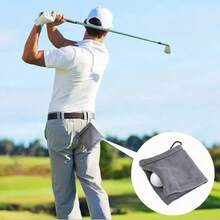 Square Microfiber Golf Ball Cleaning Towel With Carabiner Hook Water Absorption Cleaner Club For Head Wipe Cloth Clean
