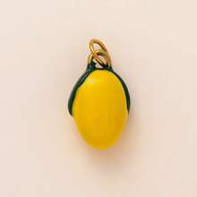 1pc Colorful Lemon, Apple, Orange, Papaya, Pear, Marigold, Soda Bottle, Fish & Amulet Pendant, Suitable For Making DIY Necklaces, Bracelets, Earrings, Bag Chains, Keychains, Etc. Stainless Steel Material, 18K Gold Plated, Decorative Beads & Accessories, Women Jewelry Findings, DIY Supplies, Keychain Parts, Stainless Steel Components, Stainless Steel Pendant - Multicolor - View 17