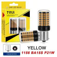 YiRui YiRui 2pcs 12-24V New LED Bulbs 144smd Lamp Reverse Turn Signal Light BA15S P21W BAU15S PY21W 7440 W21W P21/5W 1157 BAY15D