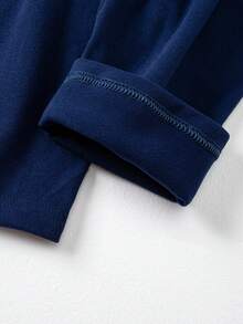 2pcs Men's Long Sleeve T-Shirt + Pants Set, Warm Casual Base Layer Thermal Top And Bottom For Autumn/Winter