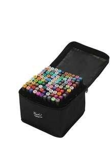 48/60/80/120/168 Colors Dual Tip Art Markers Sketch Pens Brush & Chisel Permanent Marker Pens With Base & Outline Markers Drawing Supplies Kit Perfect For Artist Adults Anime Coloring Sketching Illustrations And Card Making Gift For Christmas New Year Back To School- Refillable