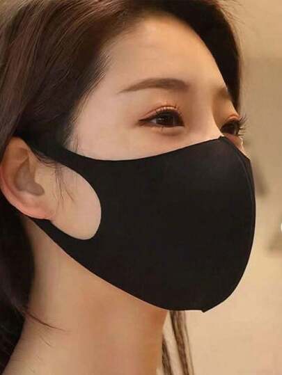 1pc Unisex Breathable Dust-Proof Face Mask, Sun Protection, Lightweight Knitted Fabric, Suitable For Spring/Summer