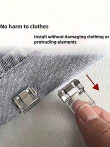 6pcs Invisible Pant Leg Shortener Clips, No-Sew Hidden Clamps And Leg Tightening Devices To Prevent Pants From Dragging On The Ground, Multipurpose Clips For Home, Office, File And Paper Organization - Multicolor - View 8