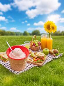 1/3/6pcs Ice Cream Mixing Bowl Set Spoon - , Easy To Clean, Cute DIY Ice Cream Bowl