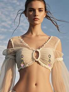 2 Pcs Pink Rhinestone Heart,Star,Butterfly,Cross Fake Nipple Rings For Women, Nipple Nipple Jewelry Non Piercing Dangle Nipple Ring, Non Pierced Nipple Body Jewelry