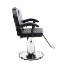 102 ° -140 °    Reclining Barber Chairs For Barbershop, Heavy Duty Hydraulic Pump 360 °   Swivel Salon Chair For Hair Stylist -Upgrade Black