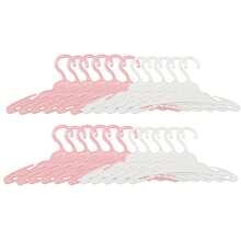 MSYO 20pcs/Set Mini Doll Clothes Hangers, 5 Colors Available, Fashion Doll Clothing Accessories