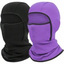 2 Packs Fleece Balaclava Ski Mask Full Face Cover Cold Weather Hats For Boys Girls Thermal Cosy Warm Sets