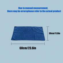 1pc/3pcs Coral Fleece Car Wash Towel, Double-Sided Absorbent Car Cleaning Cloth (Random Letter Pattern)