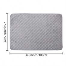 1件装冬季宠物床垫，防水，绒面，石墨烯内衬，保暖隔热，柔软舒适，防潮隔热，底部防滑，适用于产房、笼子、室内/室外、汽车、小型/中型/大型犬猫，节日礼物，可机洗可重复使用，抗撕裂。 - 彩色 - 查看 21