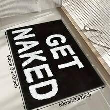 1 Modern And Simple Letter Pattern Floor Mat, Imitation Cashmere Material Is Super Absorbent, Machine Washable And Non-, Suitable For Hallway/Entrance/Kitchen/Living Room/Bedroom Christmas Decor Kitchen Rug - Multicolor - View 14