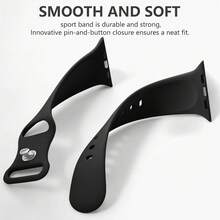 Sport Bands Compatible With Apple Watch Band 38mm 40mm 41mm 42mm 44mm 45mm 49mm 46mm,Silicone Strap Compatible With IWatch Series 10 9 Ultra 8 7 6 5 4 3 2 1 SE Women Men