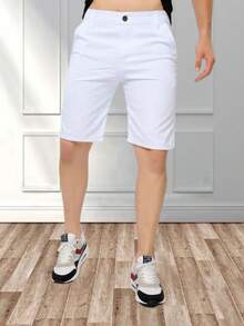 Men's Bermuda Jeans Wholesale Lycra Elastane - 白色 - 查看 2