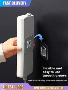 20/14/10/6/1pc 强力粘合挂钩，易于安装实用粘合挂钩--防水塑料壁挂，无痕固定，无需打孔，多功能设计，适用于浴室、厨房和家庭环境，悬挂墙壁装饰，便携式粘合挂钩，路由器、插座、相框、遥控器--多功能挂钩，卧室和办公室两用，时尚风格，实用挂钩翻译