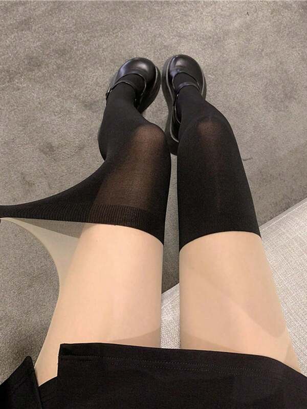 Collant Opachi Colorati Con Contrasto Alla Moda Per Donna Da Indossare Quotidianamente Per Abbigliamento Casual O Shopping