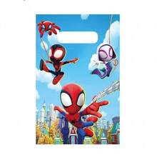 Marvel 10Pcs, Superhero Spider Man Party Gift Bag, Gift Bag - A Cute Gift Bag Suitable For Birthdays, Events, And Celebrations, Perfect For Fans To Add Fun To Any Occasion, Welcome Gifts, Birthday Gifts, Halloween, Christmas, Halloween Gifts, Christmas Gifts, Day Of The Dead Gifts (Random Style) ﻿ - Multicolor - View 1