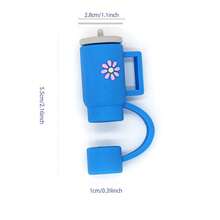 6 Peças de Chapéus de Palha com Top de Palha de 10mm, Compatíveis com Cantis sem Alça de 30 e 40 Oz